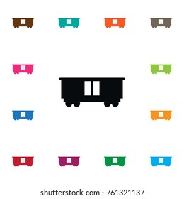 Isolated Wagon Icon. Carrying Vector Element Can Be Used For Wagon, Carrying, Container Design Concept.