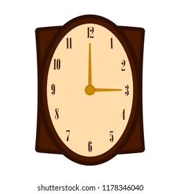 Isolated wall clock icon