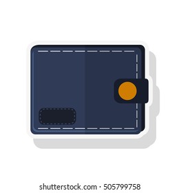 Isolated wallet of money concept
