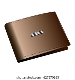 Isolated wallet on a white background, Vector illustration