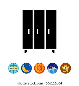 Isolated Wardrobe Icon