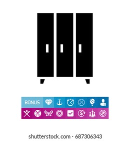 Isolated Wardrobe Icon