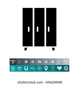 Isolated Wardrobe Icon