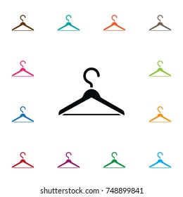 Isolated Wardrobe Icon. Hanger Vector Element Can Be Used For Hanger, Wardrobe, Hook Design Concept.