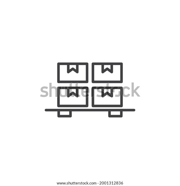 isolated
warehouse sign icon, vector
illustration