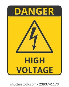 Isolated Warning High Voltage Symbol
