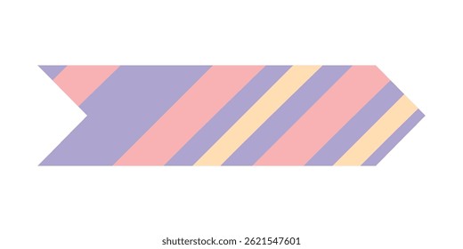 Fitas isoladas de fita washi, fitas adesivas, papel adesivo e adesivos. Vários elementos padronizados com bordas rasgadas em um fundo branco. Coleção de vetores para scrapbooking e colagens.