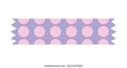Fitas isoladas de fita washi, fitas adesivas, papel adesivo e adesivos. Vários elementos padronizados com bordas rasgadas em um fundo branco. Coleção de vetores para scrapbooking e colagens.