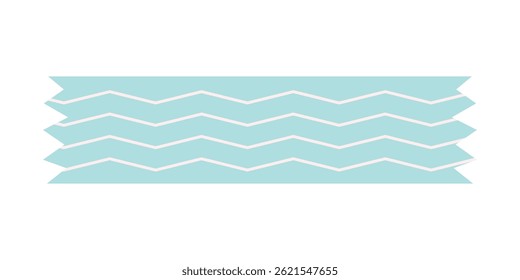 Fitas isoladas de fita washi, fitas adesivas, papel adesivo e adesivos. Vários elementos padronizados com bordas rasgadas em um fundo branco. Coleção de vetores para scrapbooking e colagens.
