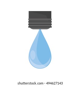 Isolated water drop design