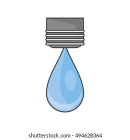 Isolated water drop design
