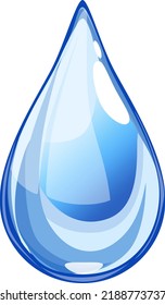 Isolated water drop vector illustration