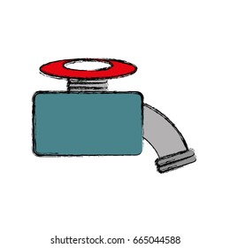 isolated water faucet