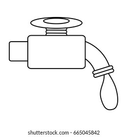 isolated water faucet