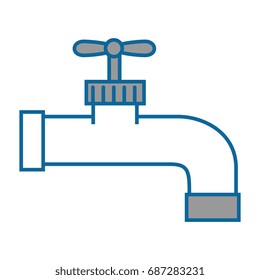 isolated water faucet