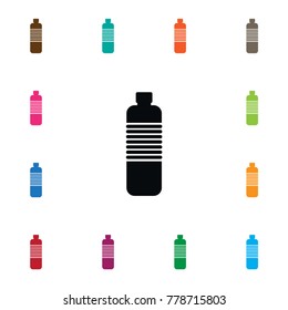 Isolated water icon. Lemonade vector element can be used for water, lemonade, bottle design concept.