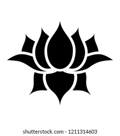 
Isolated water lily vector icon design
