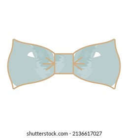 Isolated Watercolor Sketch Of A Bowtie Vector
