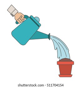 Isolated watering can design
