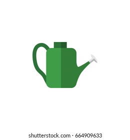 Isolated Watering Can Flat Icon. Bailer Vector Element Can Be Used For Watering, Can Bailer Design Concept.
