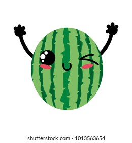 Isolated watermelon design