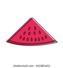 Isolated watermelon design