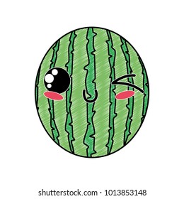 Isolated watermelon design