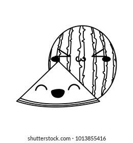 Isolated watermelon design