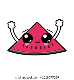 Isolated watermelon design