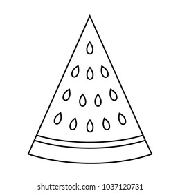 Isolated watermelon design