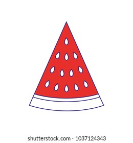 Isolated watermelon design