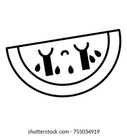 Isolated watermelon design