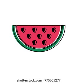 Isolated watermelon design