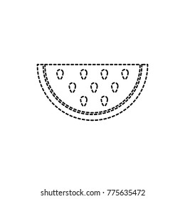 Isolated watermelon design