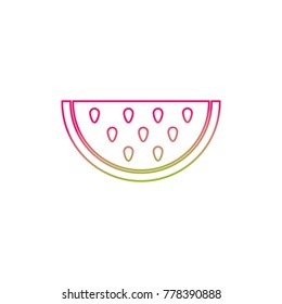 Isolated watermelon design