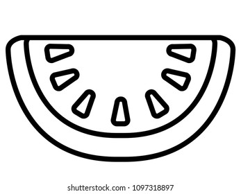 Isolated watermelon icon