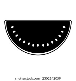 Isolated watermelon icon. Editable color. EPS vector file