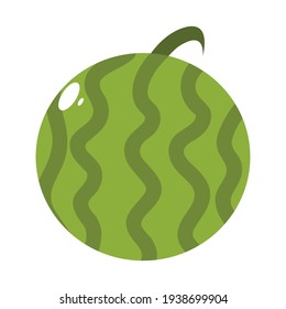 Isolated watermelon icon. Fruit icon - Vector illustration