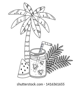 Isolated watermelon juice design vector illustration