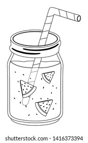 Isolated watermelon juice design vector illustration