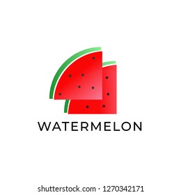 isolated Watermelon logo template