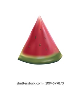 Isolated watermelon on white background