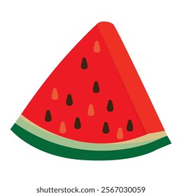 isolated watermelon on white background vector design