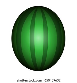 Isolated watermelon on a white background, Vector illustration