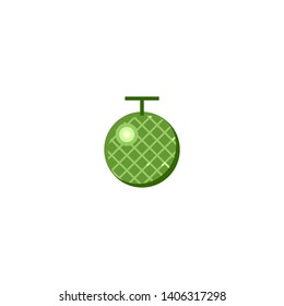 Isolated Watermelon Vector Icon, Emoji, Emoticon