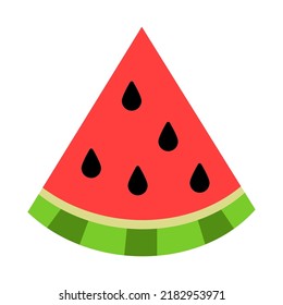 Icono vector de sandía aislada, Emoji, Emoticon
