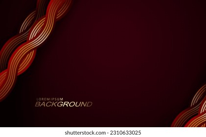 Isolated wave patterns on a textural burgundy background