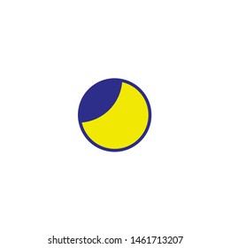 Isolated Waxing Gibbous Moon Emoji, emoticon, vector flat icon