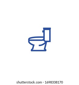 Isolated WC emoji, Icon. emoticon. vector flat pictogram.