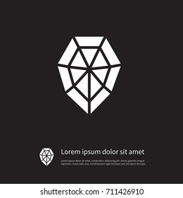 Isolated Wealthy Icon. Diamond Vector Element Can Be Used For Diamond, Wealthy, Gem Design Concept.